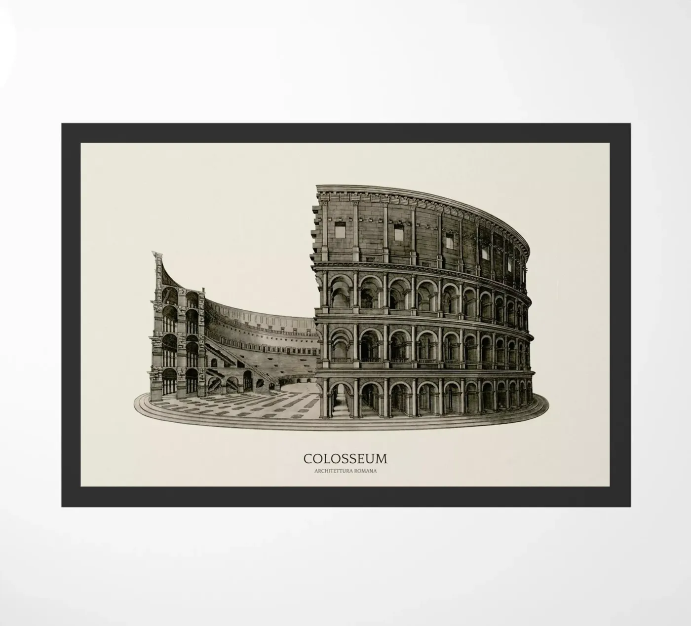 Colosseum doormat by Vintage by JUNIQE