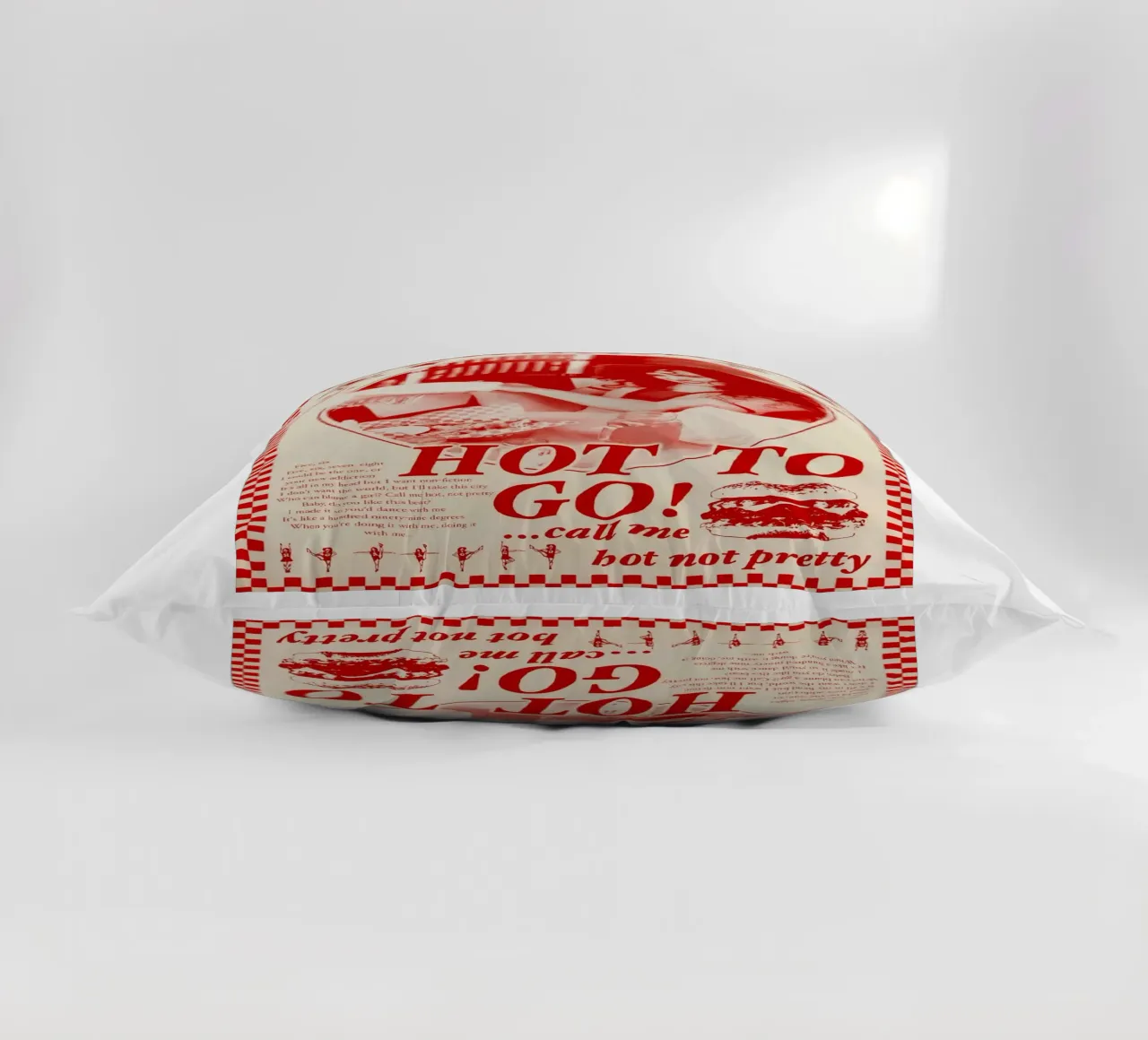 Hot To Go! call me bot not pretty chappell roan poster decorative cushion by ardala guller