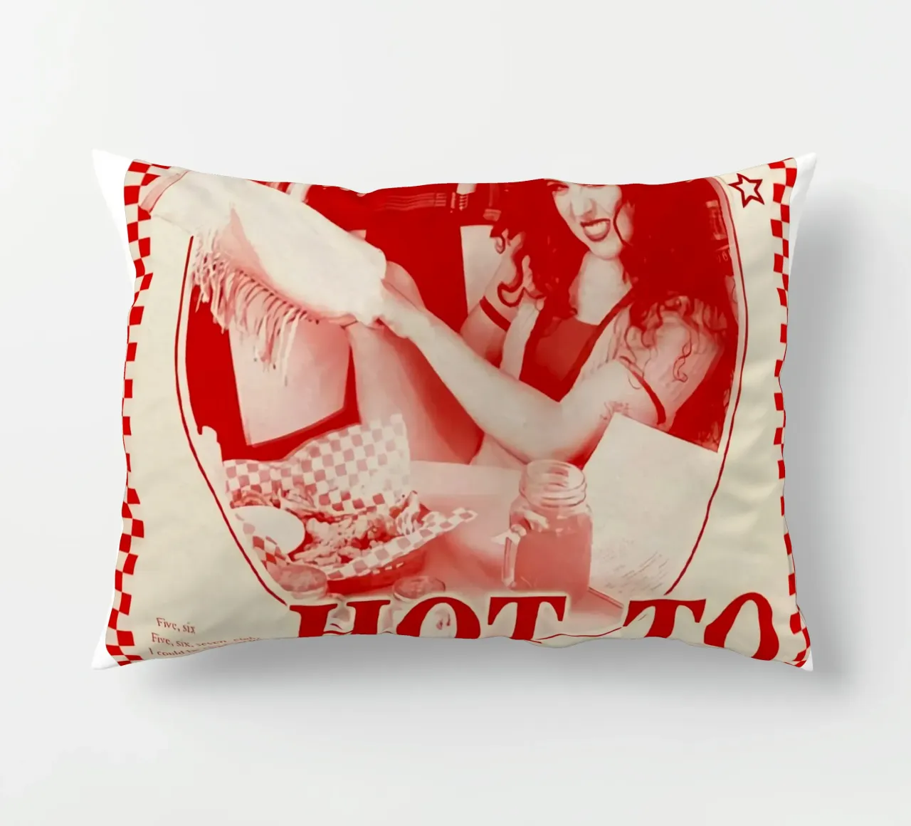 Hot To Go! call me bot not pretty chappell roan poster decorative cushion by ardala guller