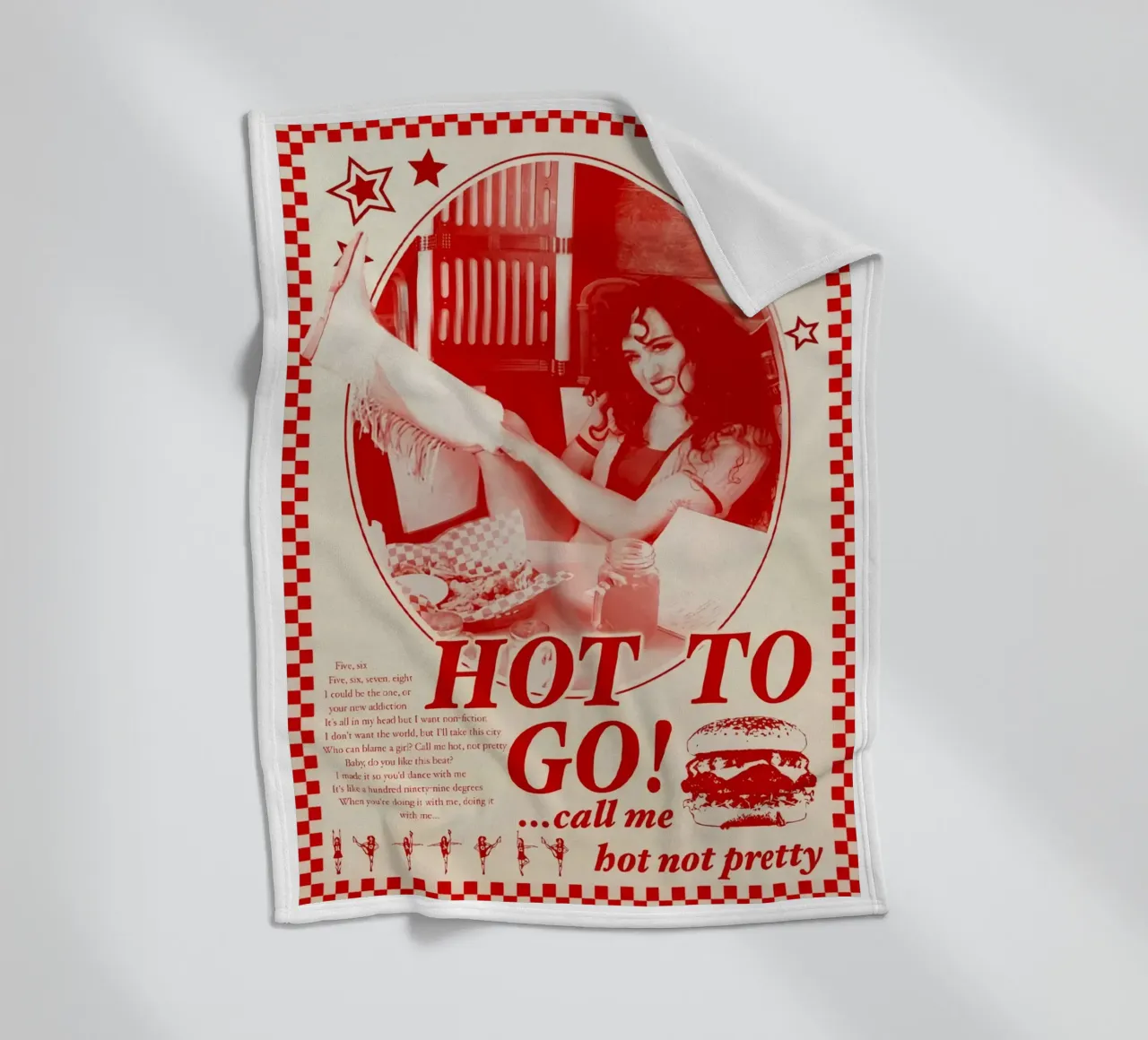 Hot To Go! call me bot not pretty chappell roan poster Fleecedecke von ardala guller
