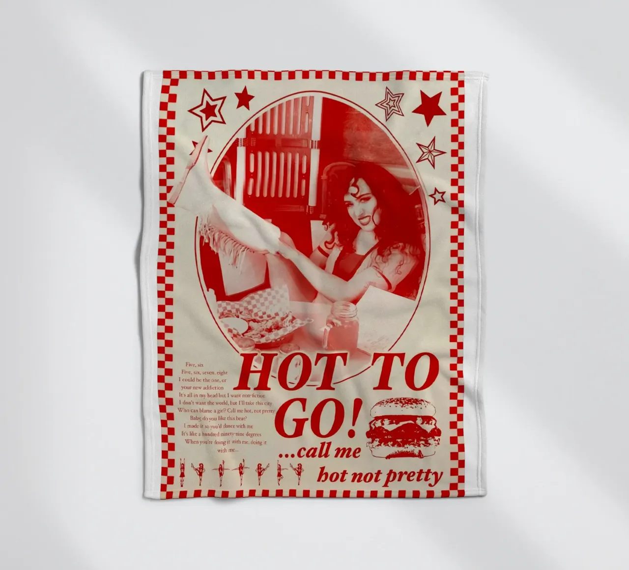 Hot To Go! call me bot not pretty chappell roan poster Fleecedecke von ardala guller