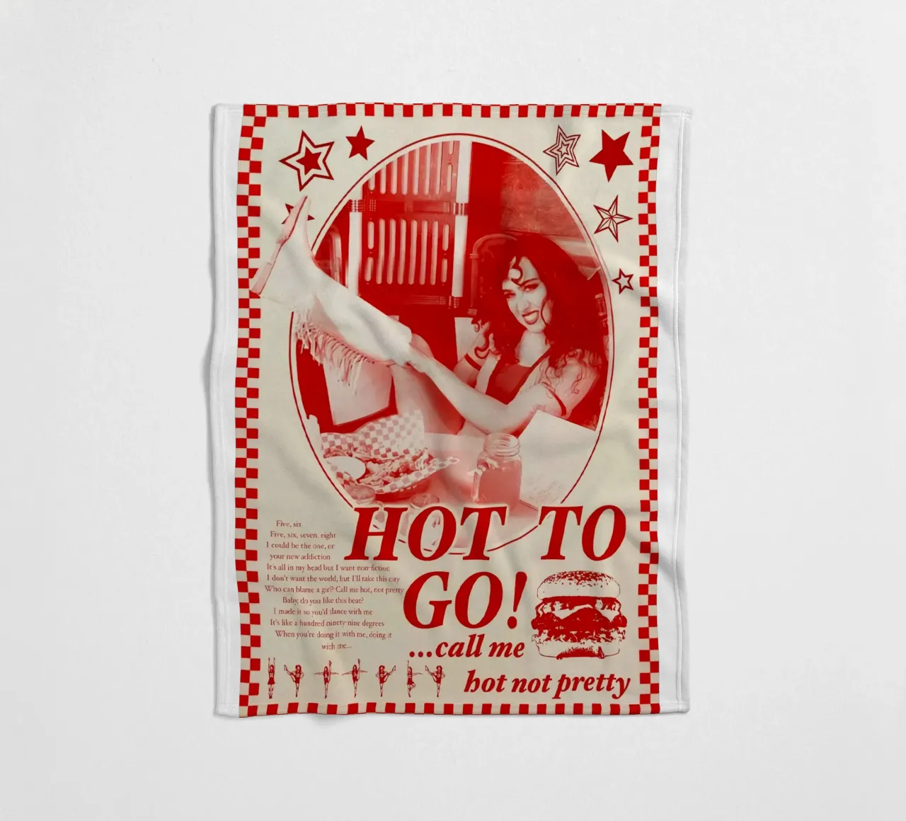 Hot To Go! call me bot not pretty chappell roan poster Fleecedecke von ardala guller