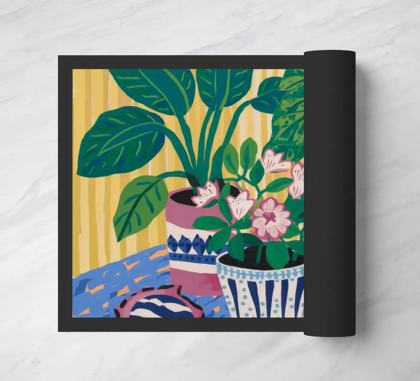 Patterned Pots Flora doormat by Haven Mirage