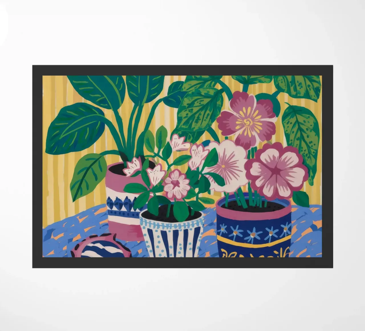 Patterned Pots Flora doormat by Haven Mirage