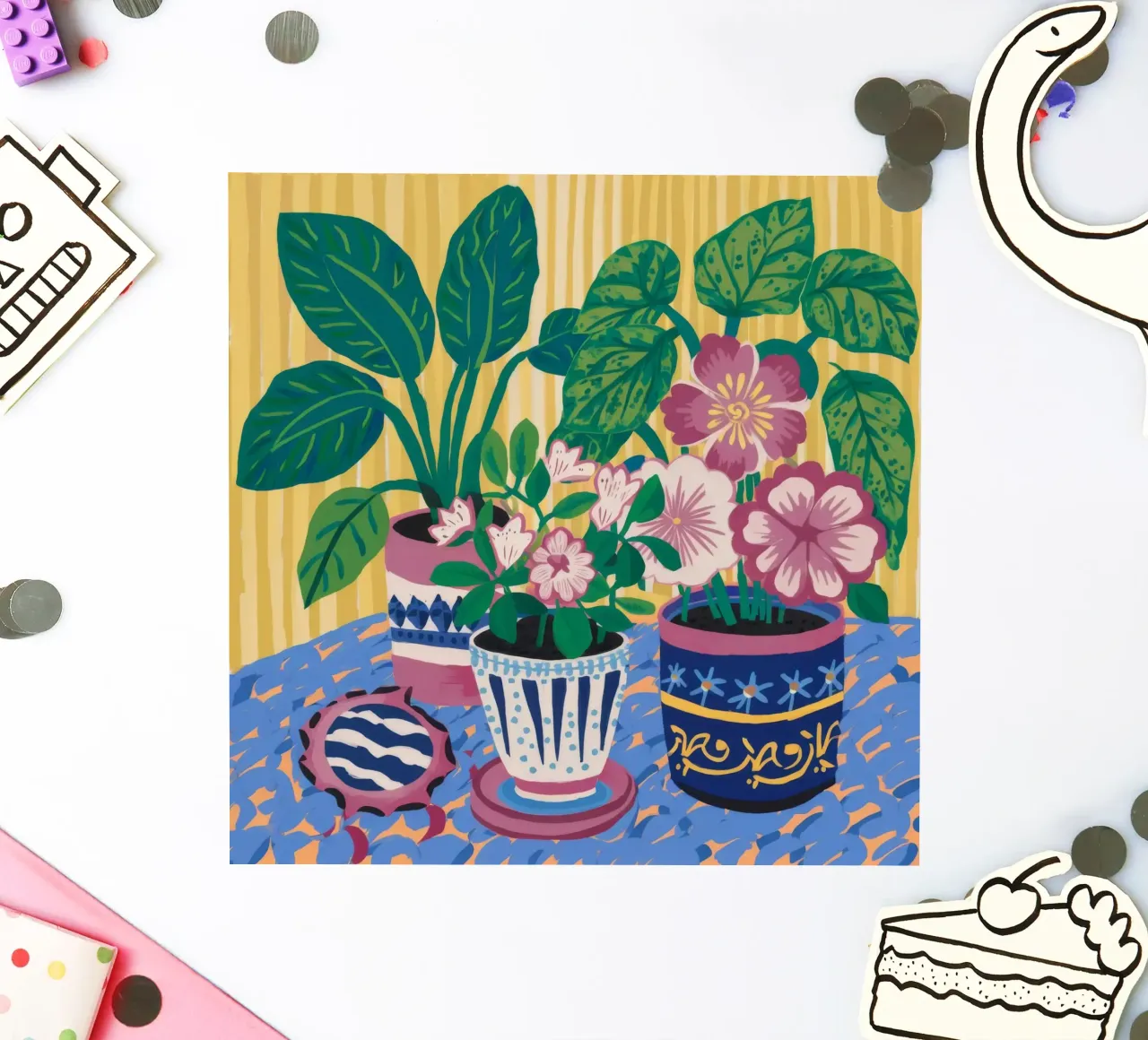 Patterned Pots Flora sticker by Haven Mirage