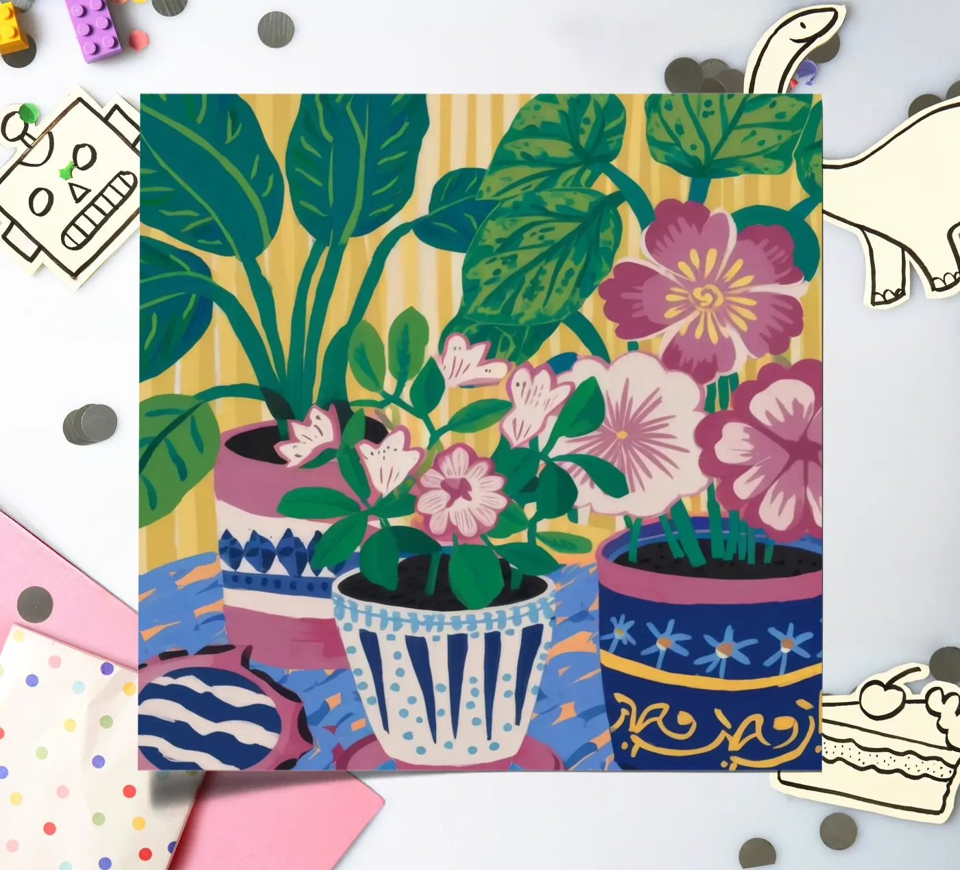 Patterned Pots Flora sticker sheet by Haven Mirage