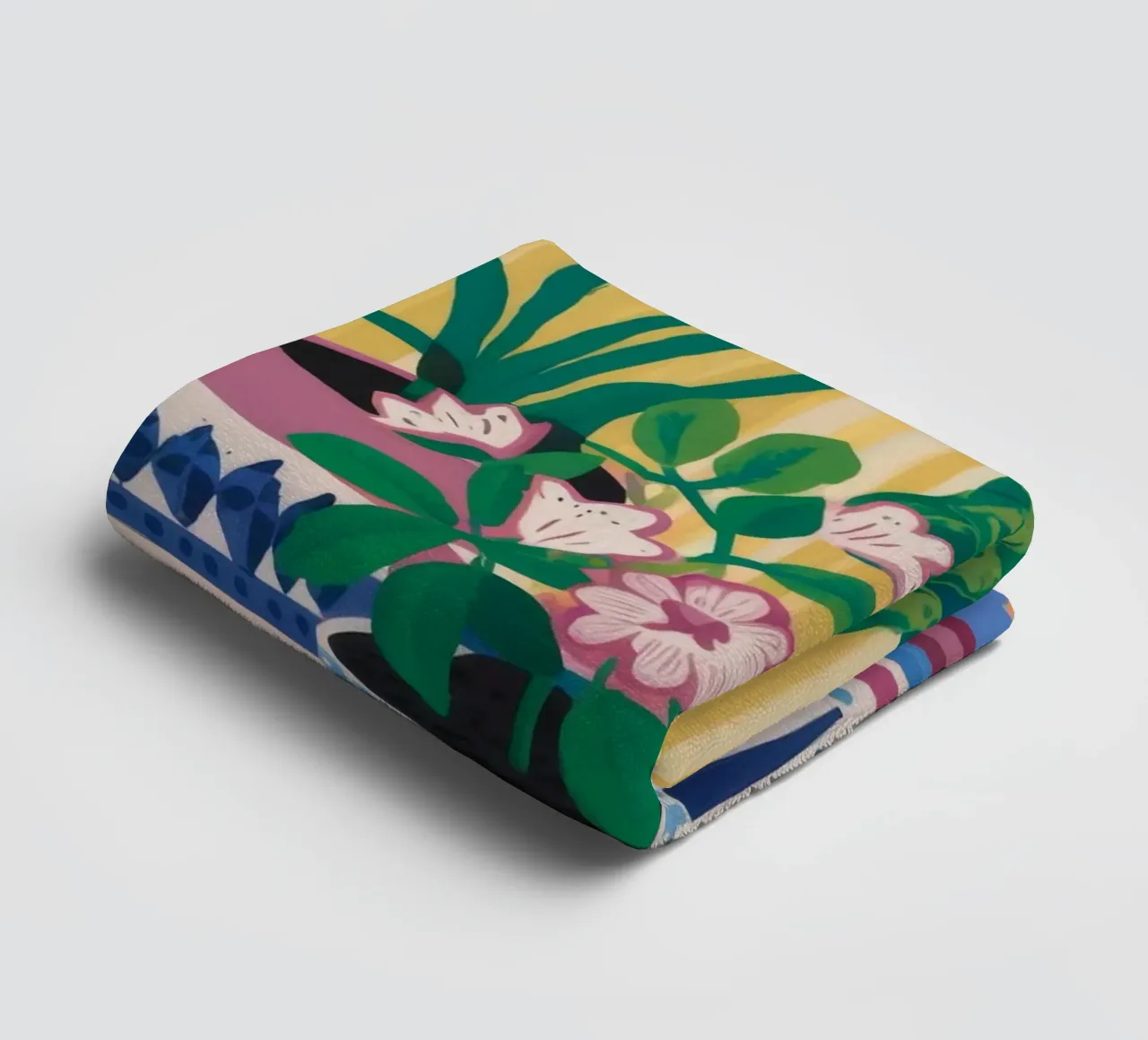 Gemusterte Töpfe Flora Handtuch von Haven Mirage