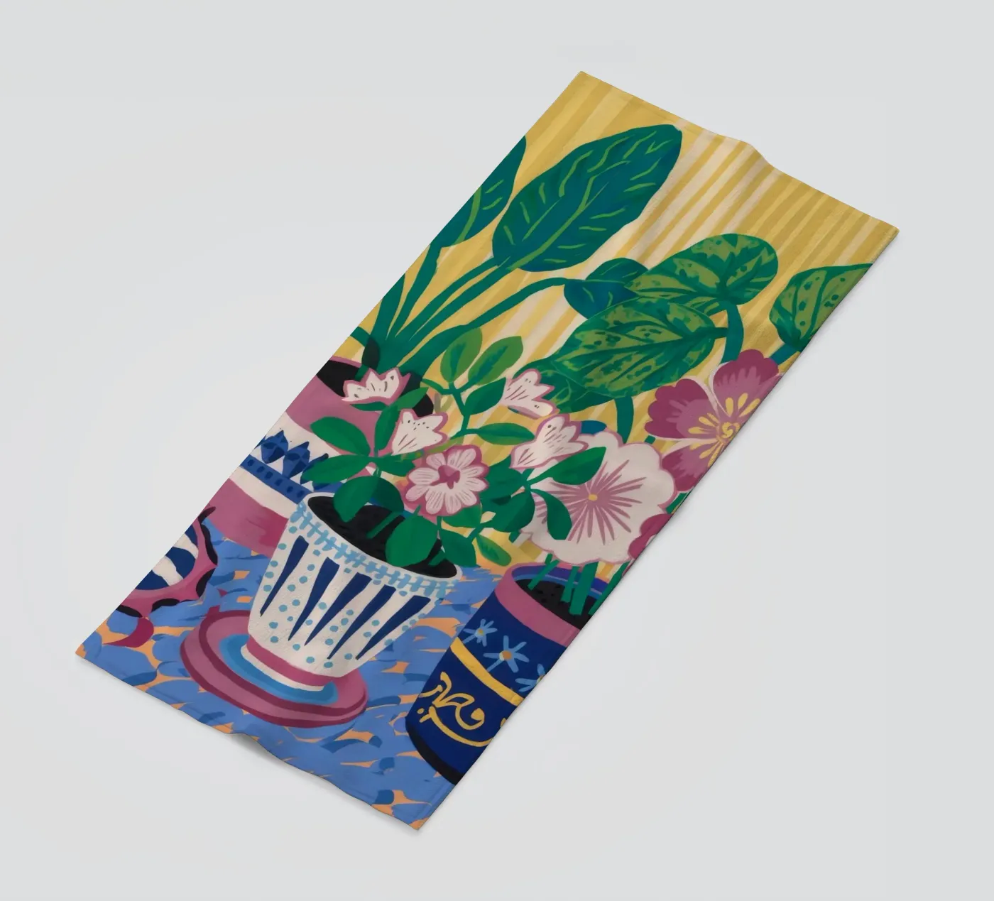 Patterned Pots Flora strandhanddoek van Haven Mirage