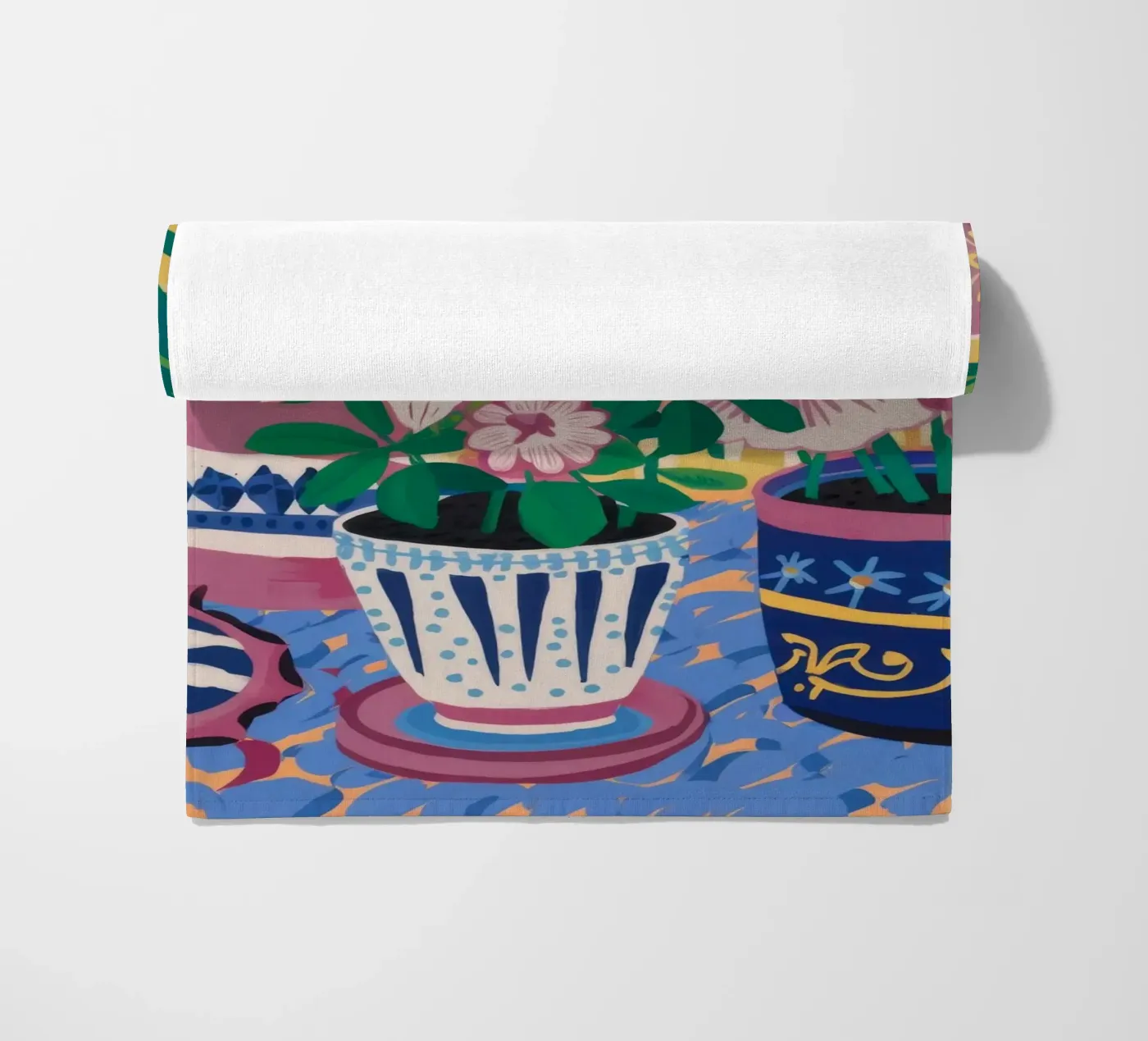 Patterned Pots Flora strandhanddoek van Haven Mirage