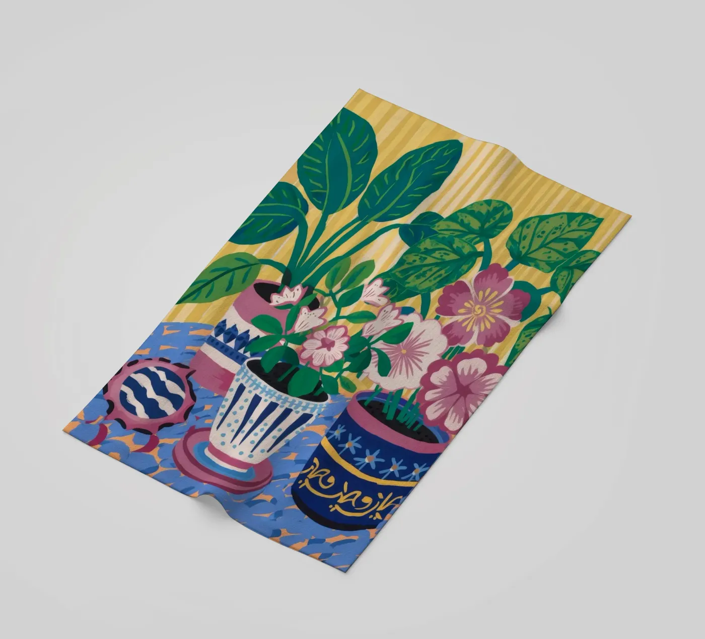Patterned Pots Flora strandhanddoek van Haven Mirage