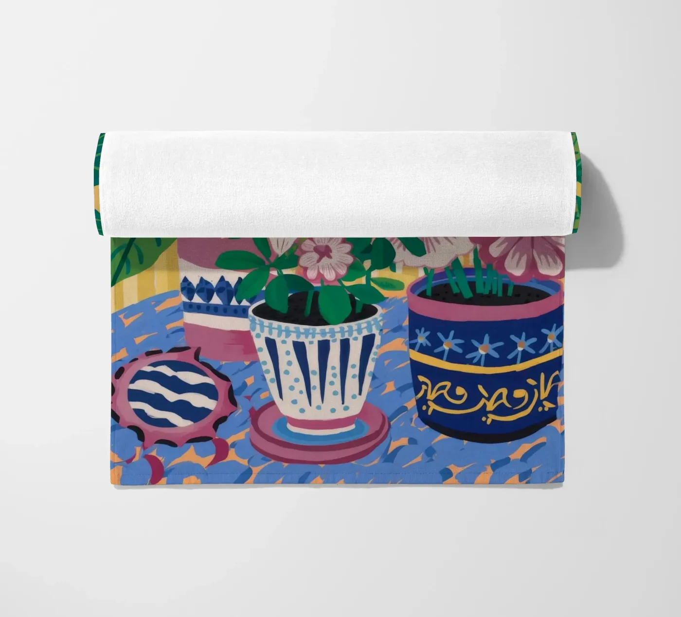 Patterned Pots Flora strandhanddoek van Haven Mirage