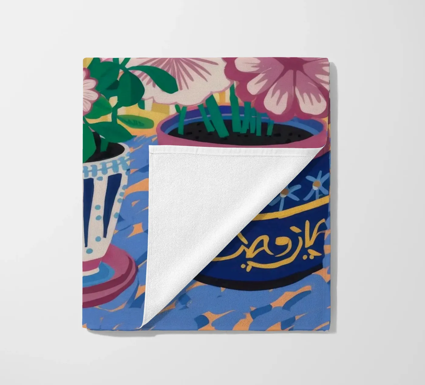 Patterned Pots Flora strandhanddoek van Haven Mirage