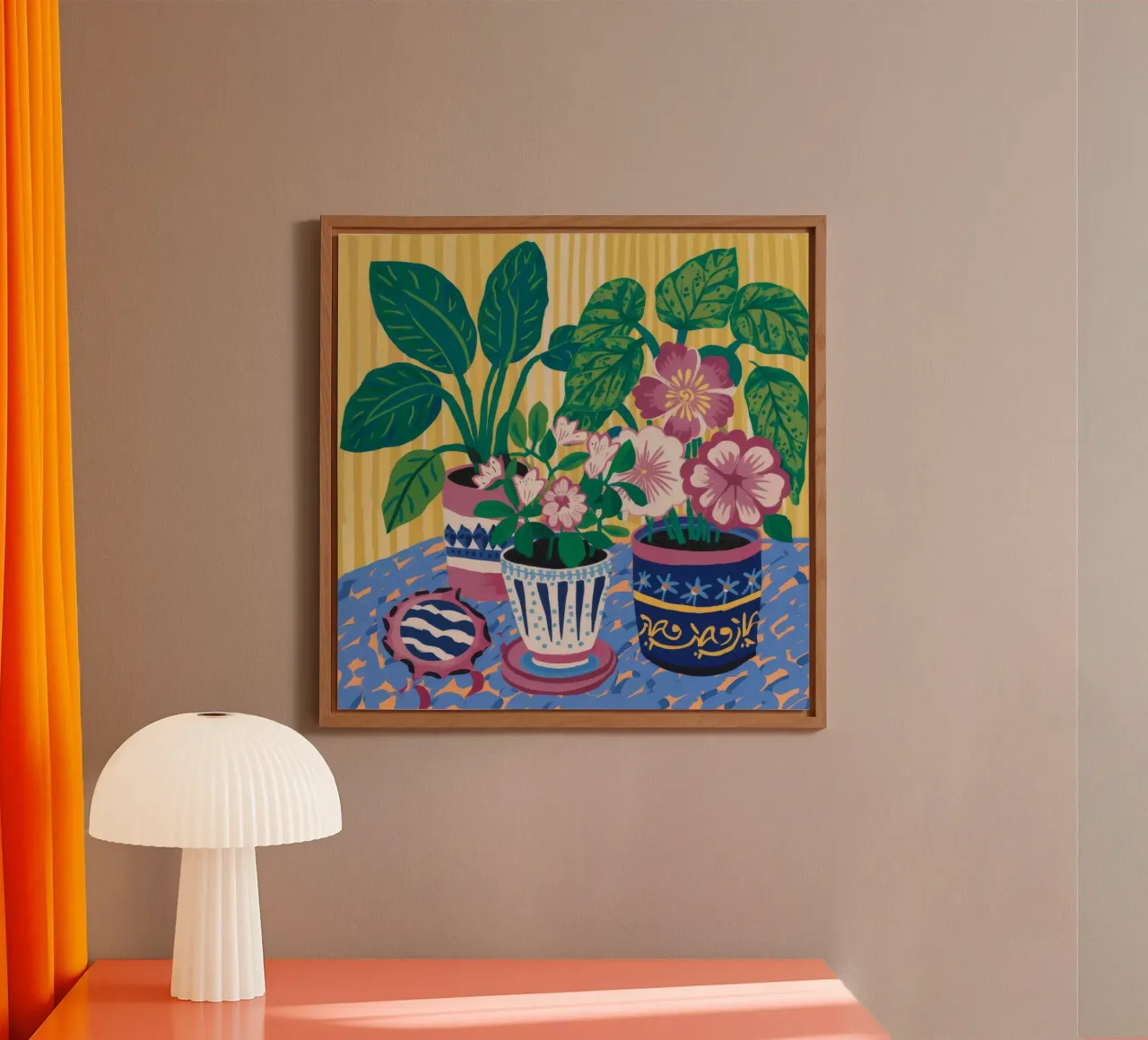 Patterned Pots Flora forex plate by Haven Mirage