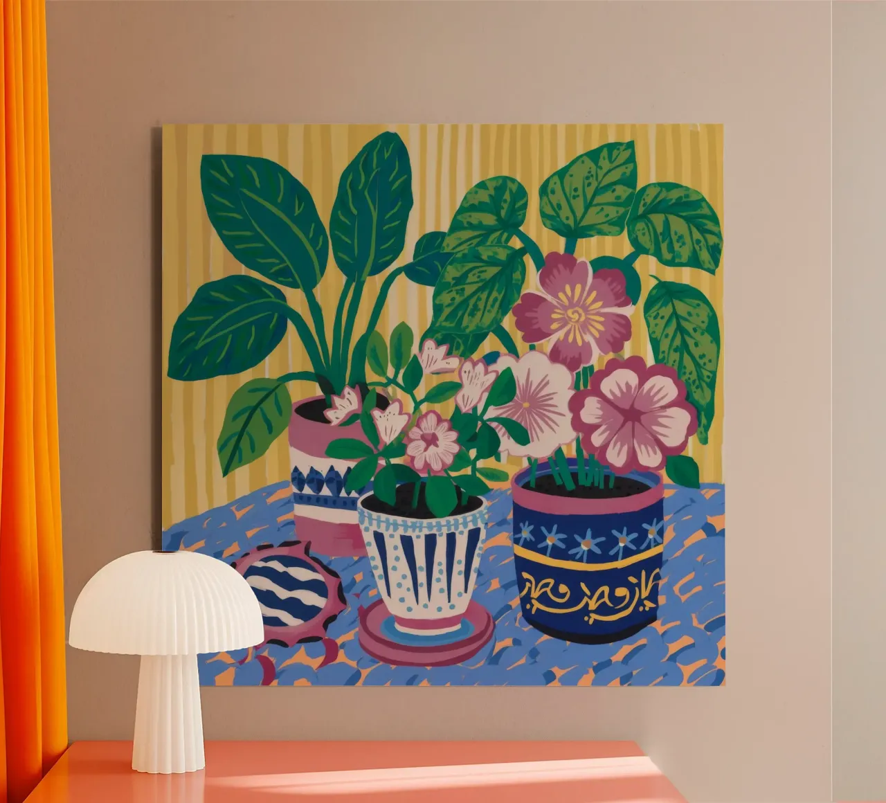 Patterned Pots Flora forex plate by Haven Mirage