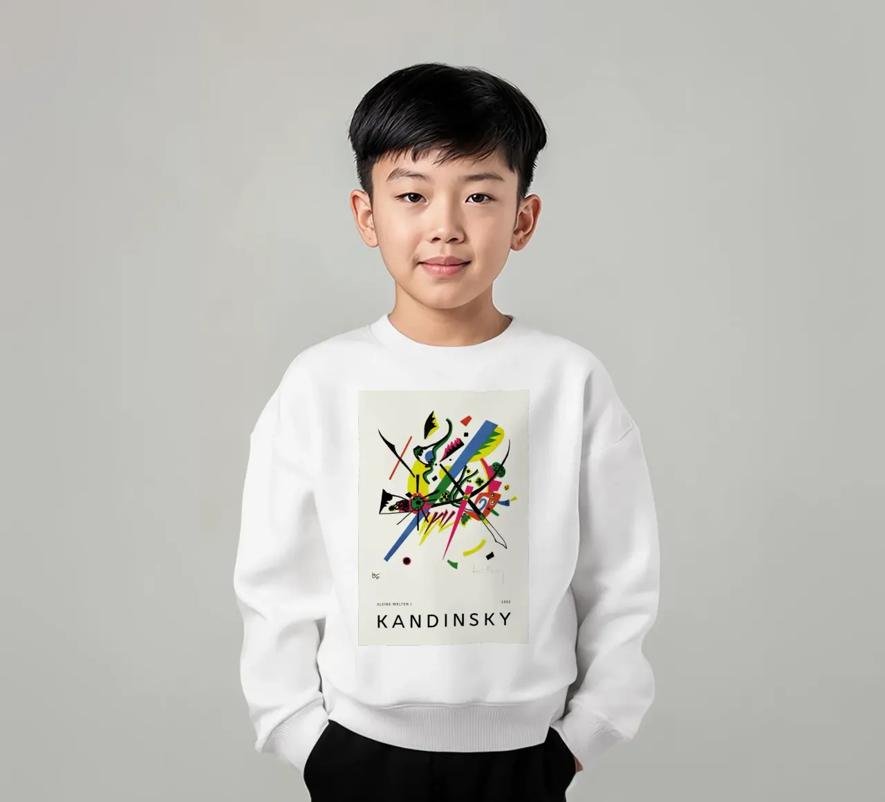 Kandinsky - Kleine Welten I felpa bambino da Vintage by JUNIQE