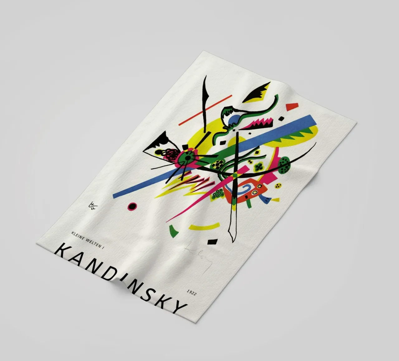 Kandinsky - Kleine Welten I telo mare da Vintage by JUNIQE