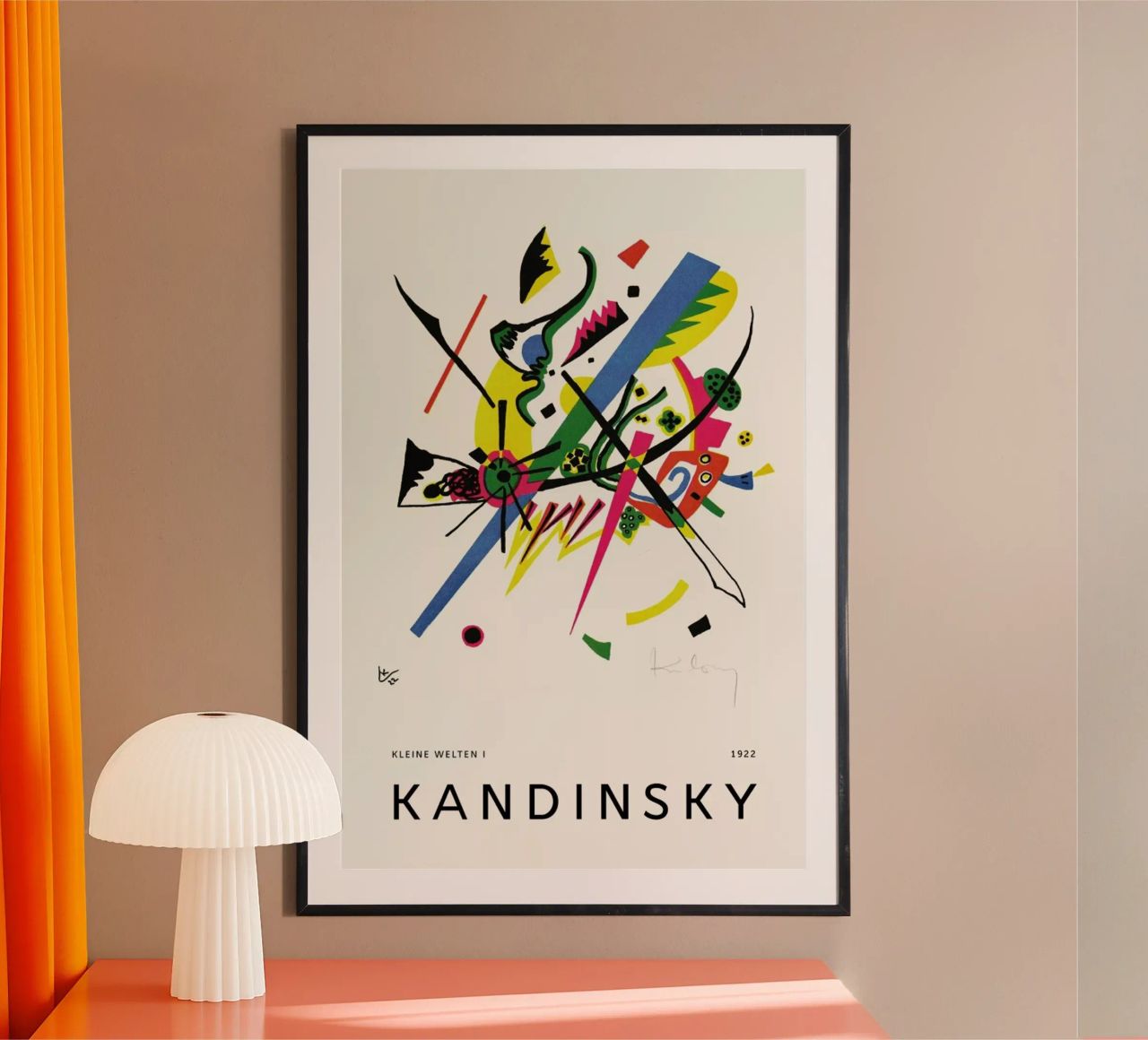 Kandinsky - Kleine Welten I poster van Vintage by JUNIQE