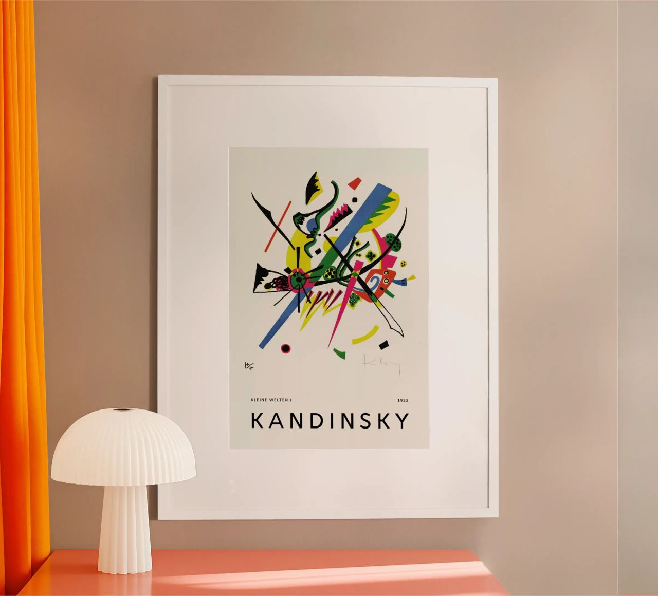 Kandinsky - Kleine Welten I poster van Vintage by JUNIQE