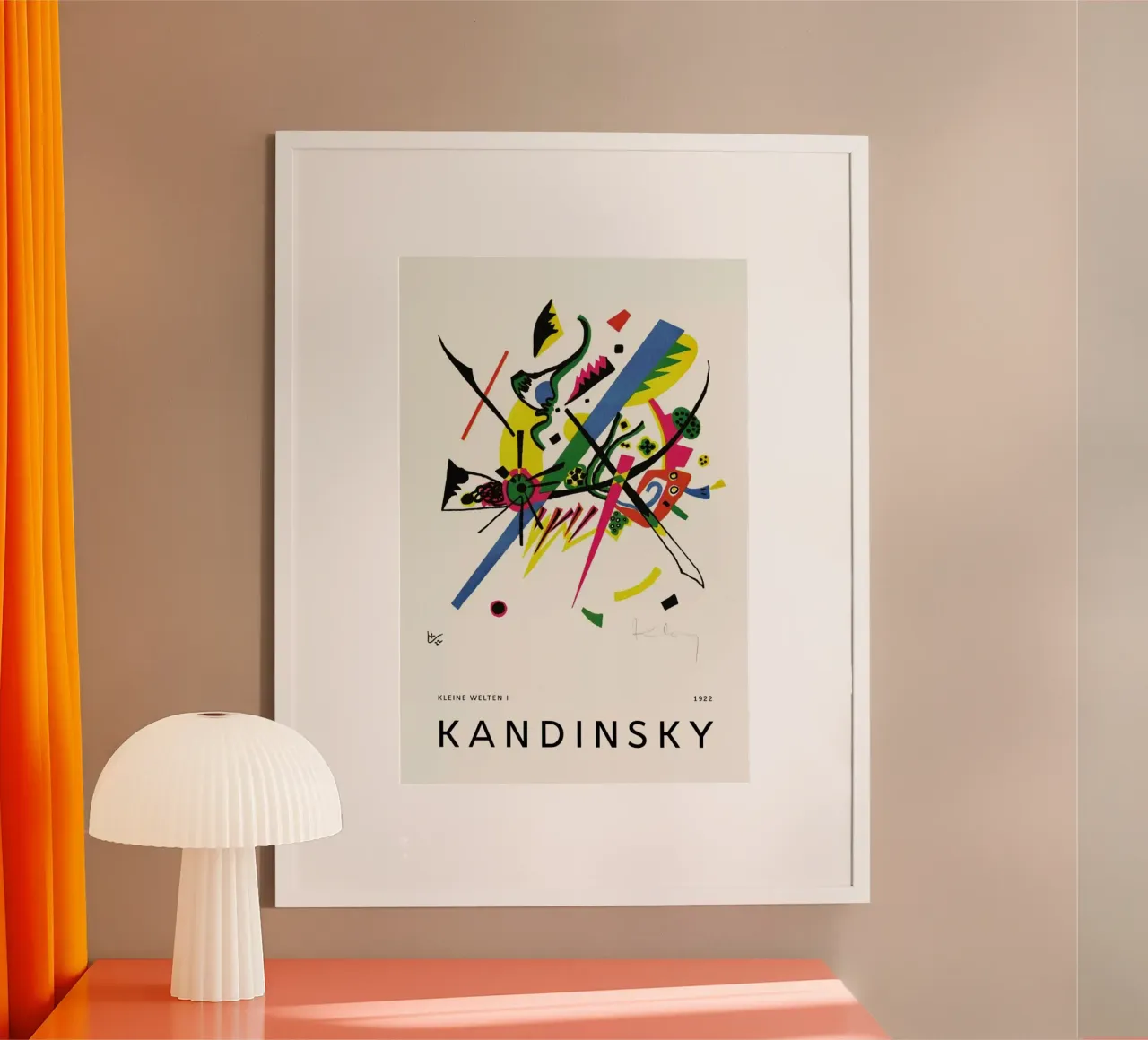 Kandinsky - Kleine Welten I poster con telaio in plastica da Vintage by JUNIQE