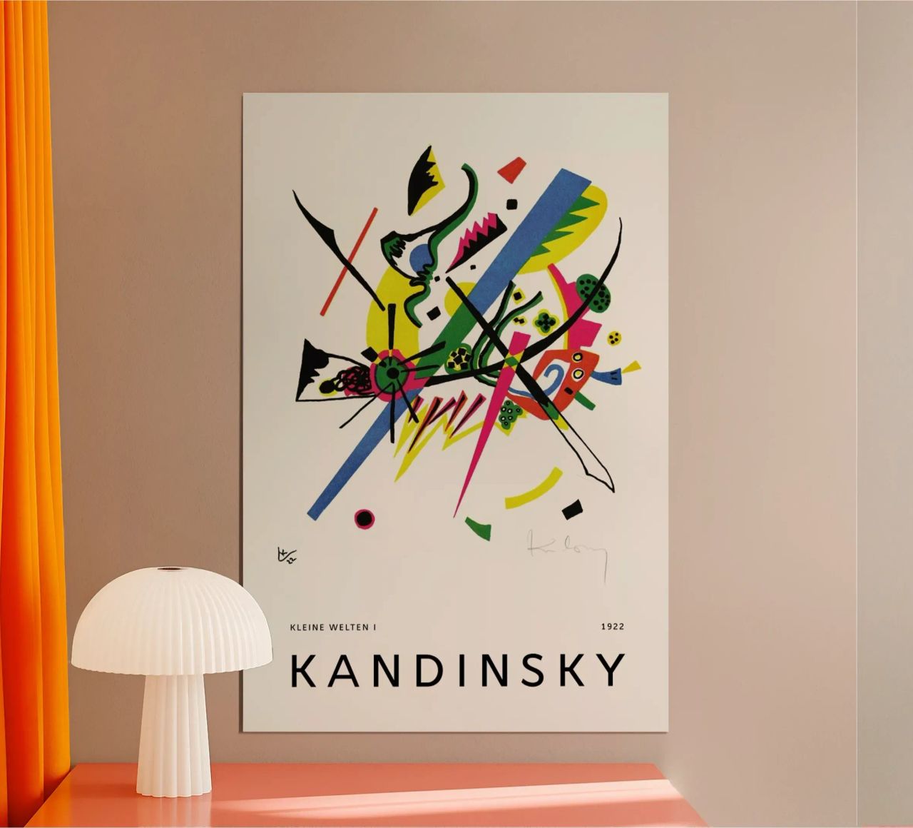 Kandinsky - Kleine Welten I poster van Vintage by JUNIQE