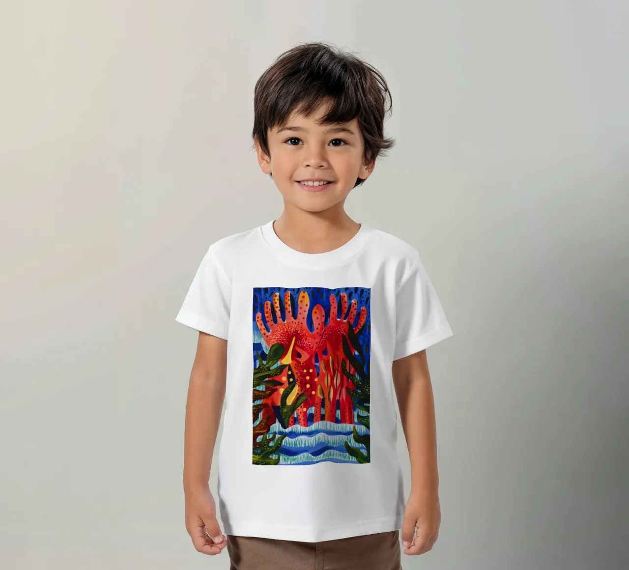 Crimson Figures Ascending kids t-shirt by Lush Essence