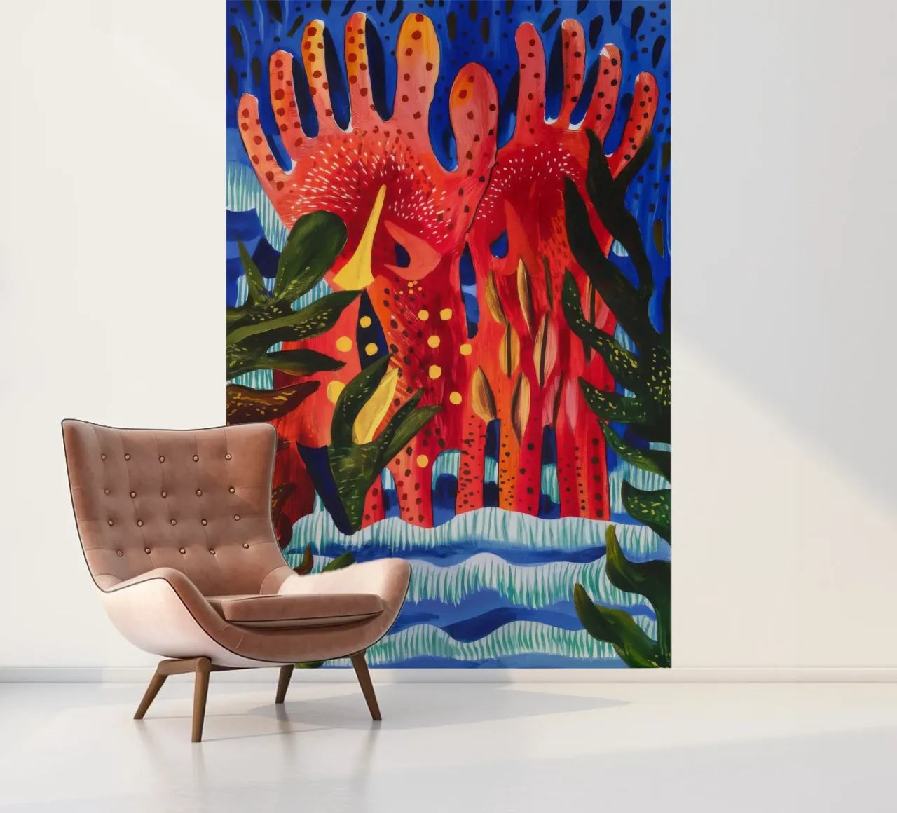 Crimson Figures Ascending photo wallpaper by Lush Essence