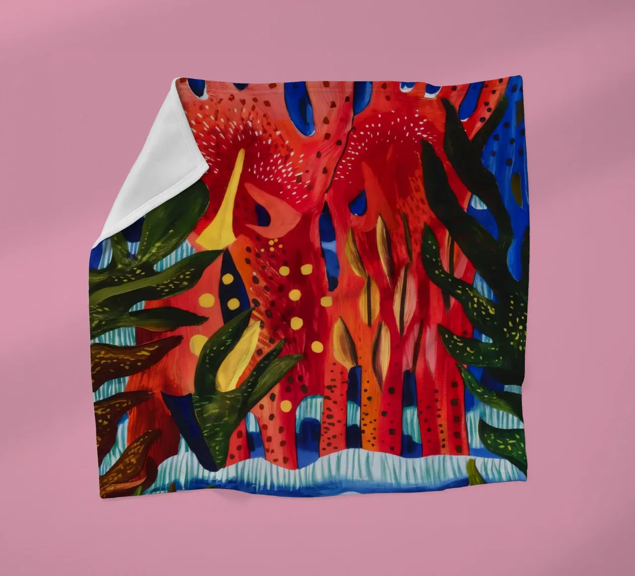 Figure cremisi in ascesa coperta in pile da Lush Essence