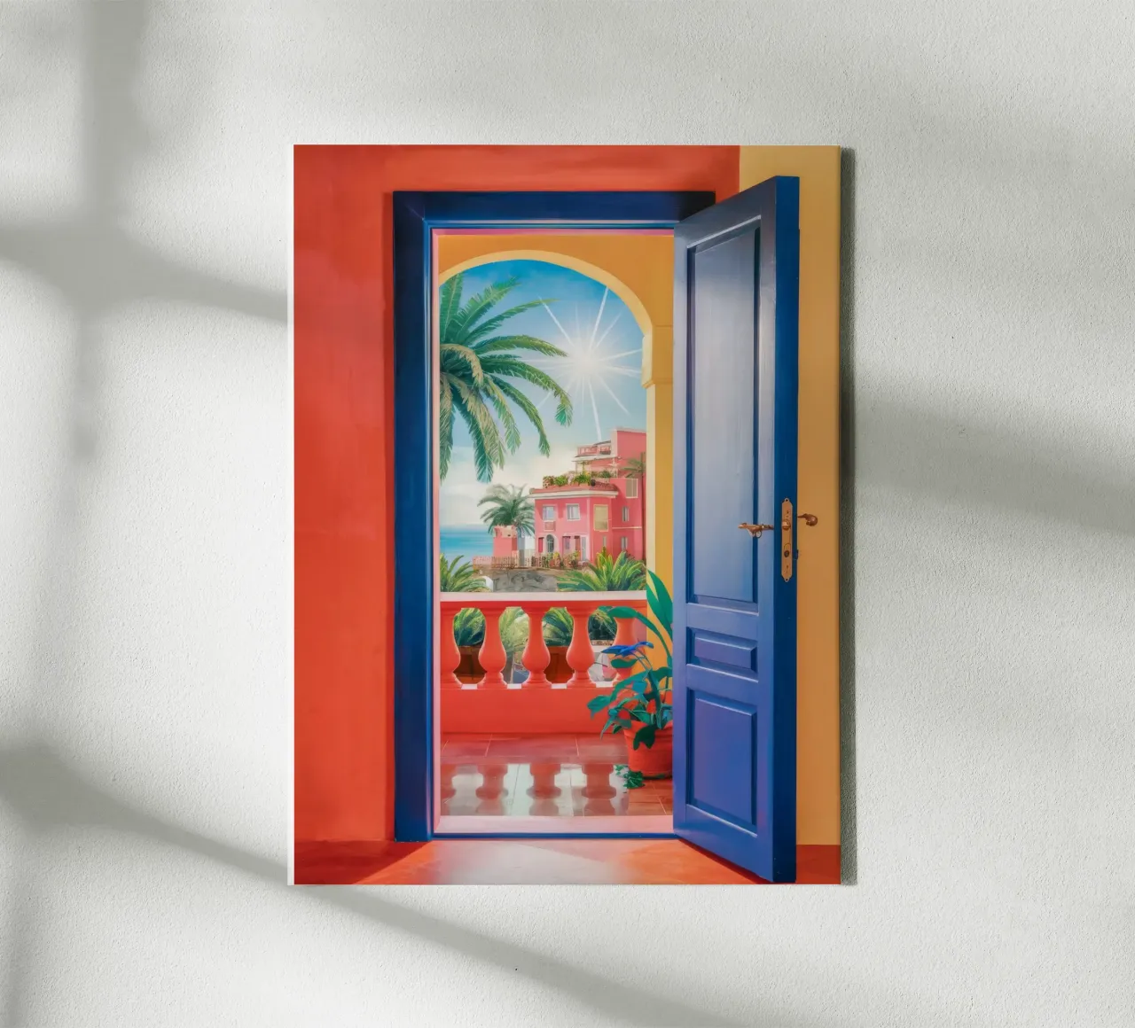 Open Door Ocean canvas met Baklijst van Haven Mirage