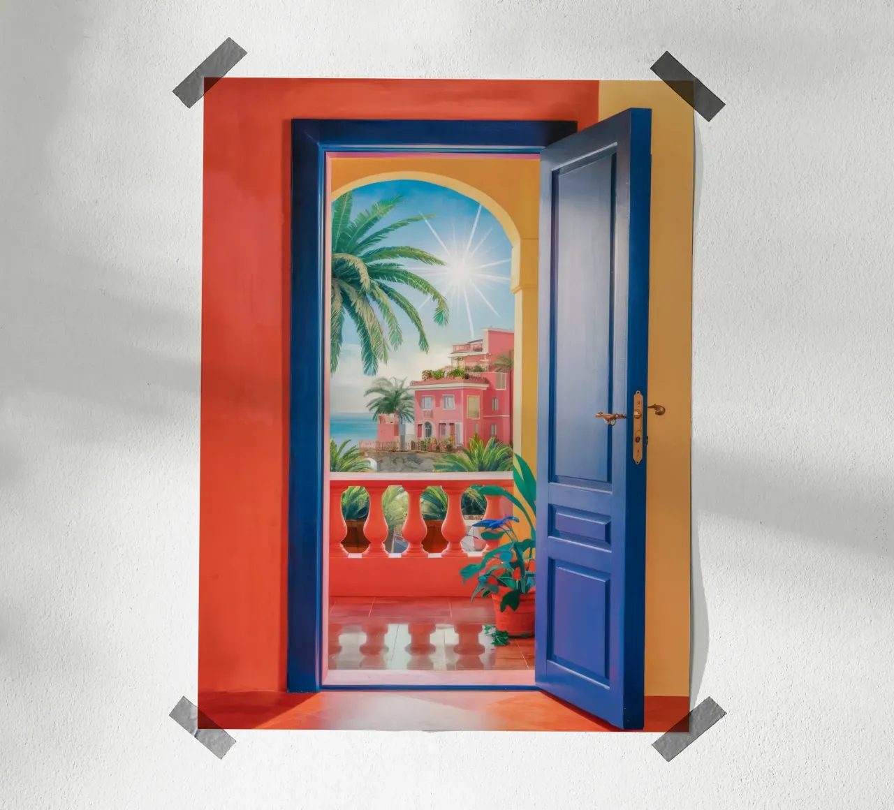 Oceano a porte aperte poster con telaio in plastica da Haven Mirage