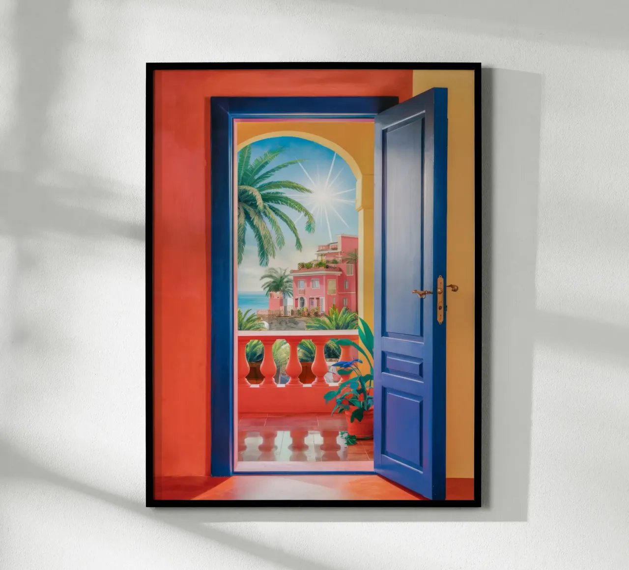 Oceano a porte aperte poster con telaio in plastica da Haven Mirage