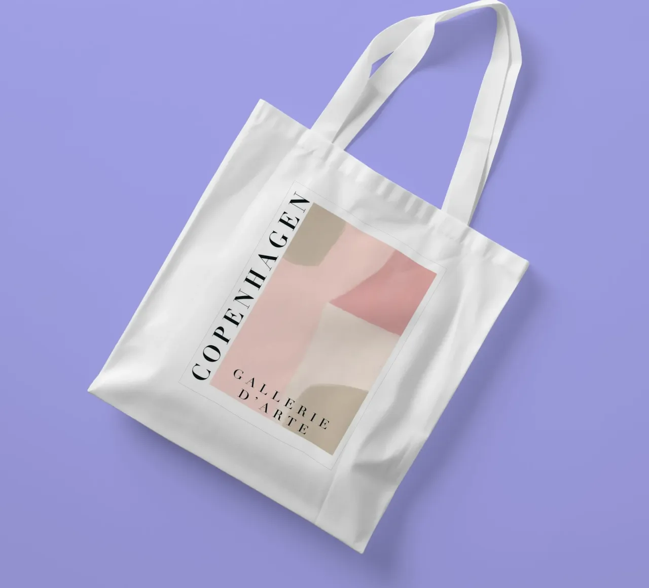 Copenhagen Abstract Art borsa in juta da GraceDigitalArtCo