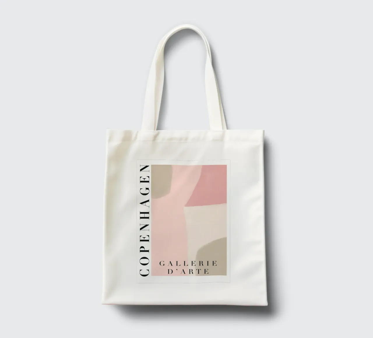 Copenhagen Abstract Art borsa in juta da GraceDigitalArtCo