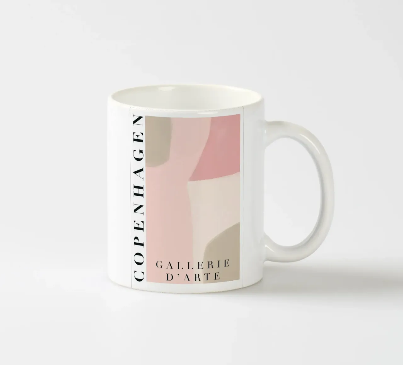 Copenhagen Abstract Art tazza in ceramica da GraceDigitalArtCo