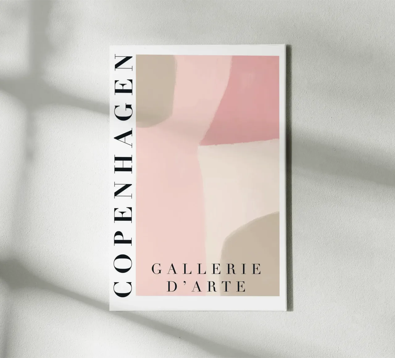 Copenhagen Abstract Art tela con Cornice a cassetta da GraceDigitalArtCo