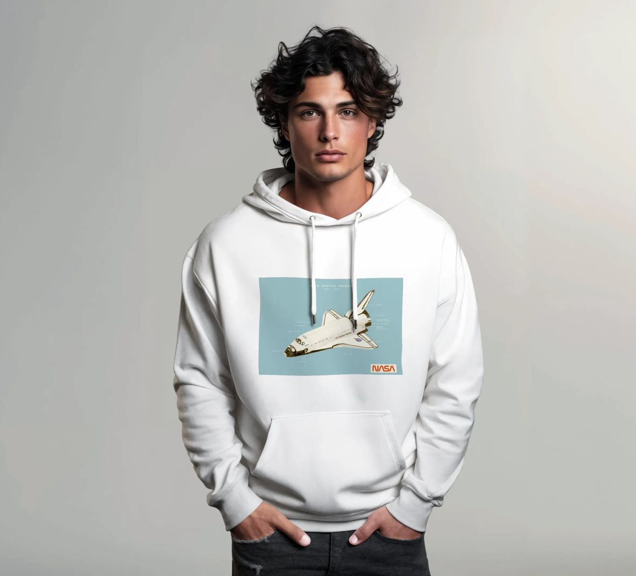 Space Shuttle Program felpa con cappuccio da Florent Bodart