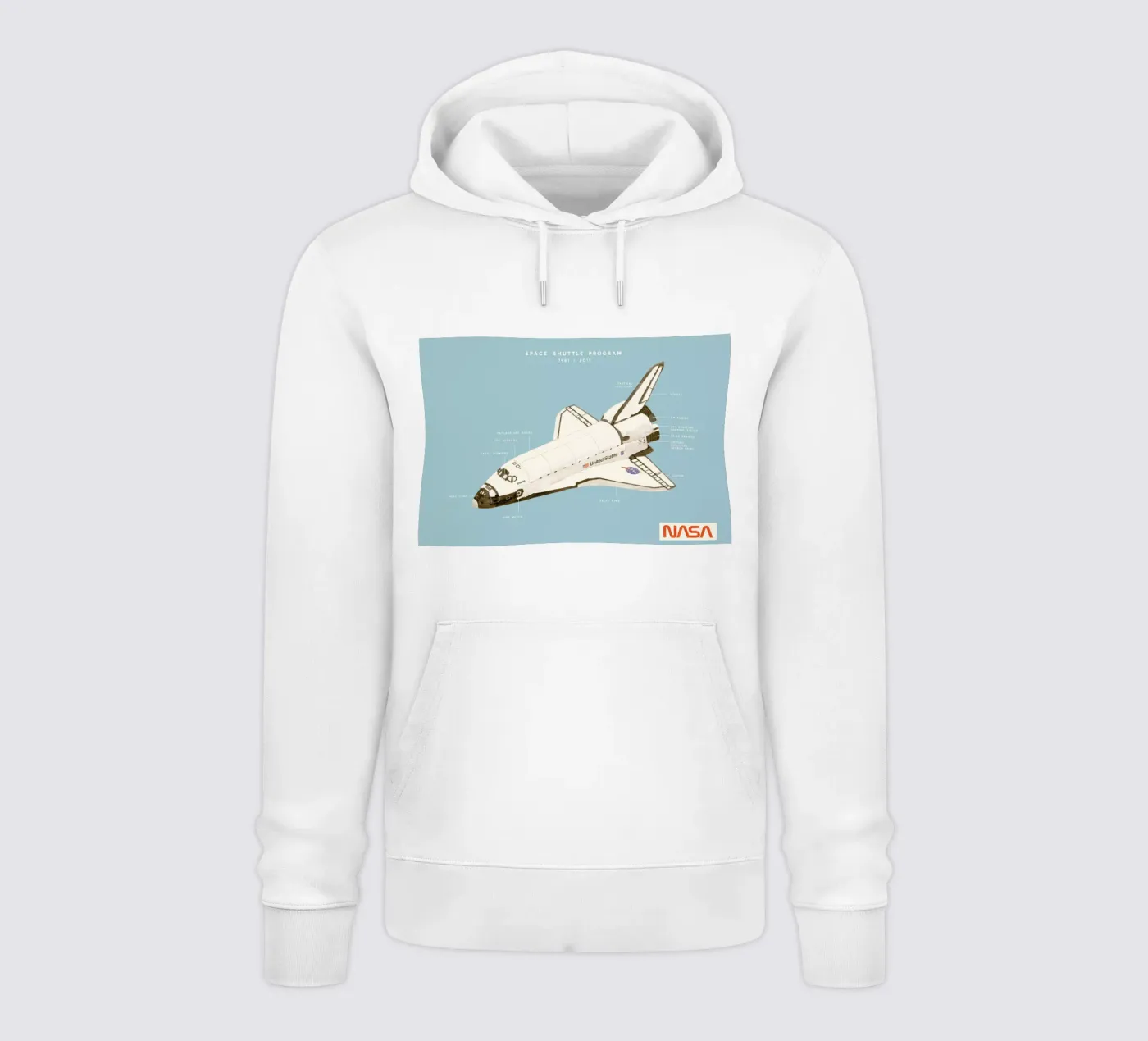 Space Shuttle Program hoodie van Florent Bodart