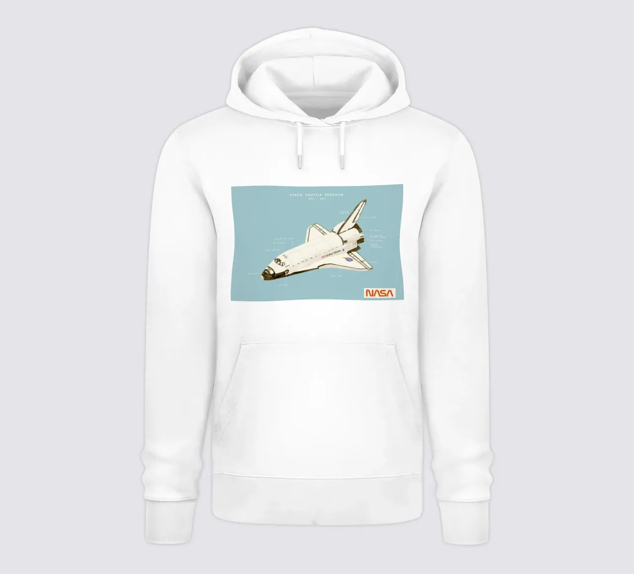 Space Shuttle Program Hoodie von Florent Bodart