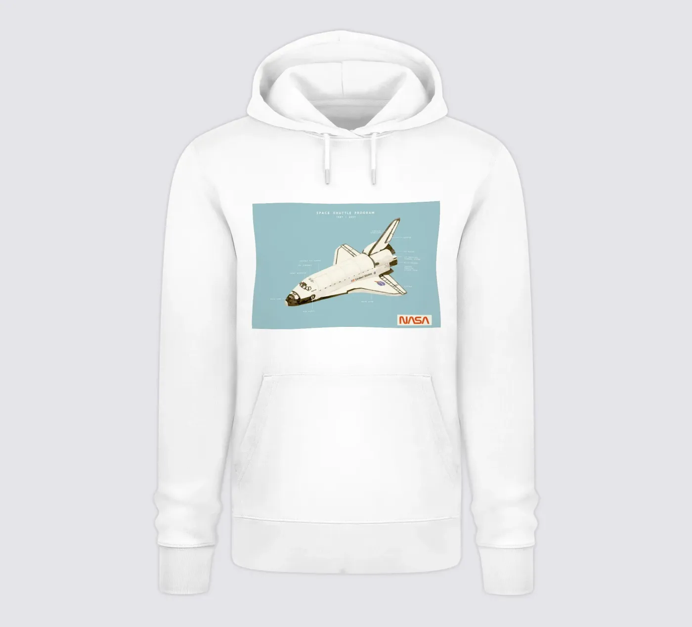 Space Shuttle Program felpa con cappuccio da Florent Bodart