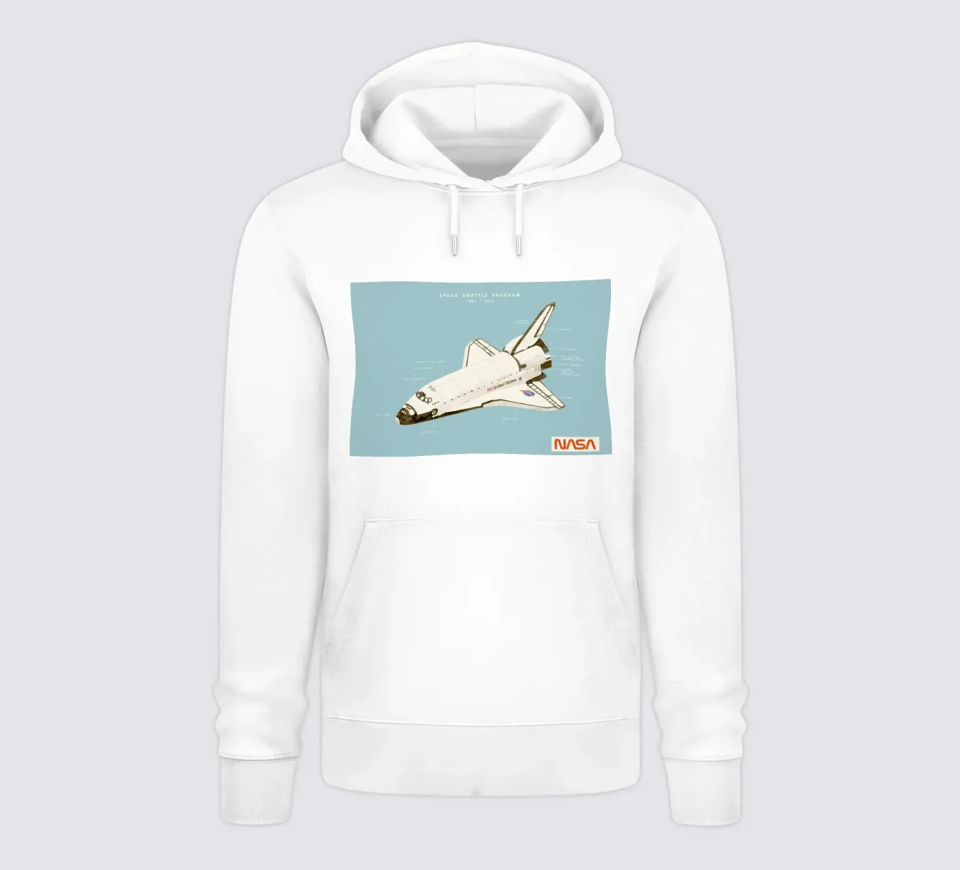 Space Shuttle Program felpa con cappuccio da Florent Bodart