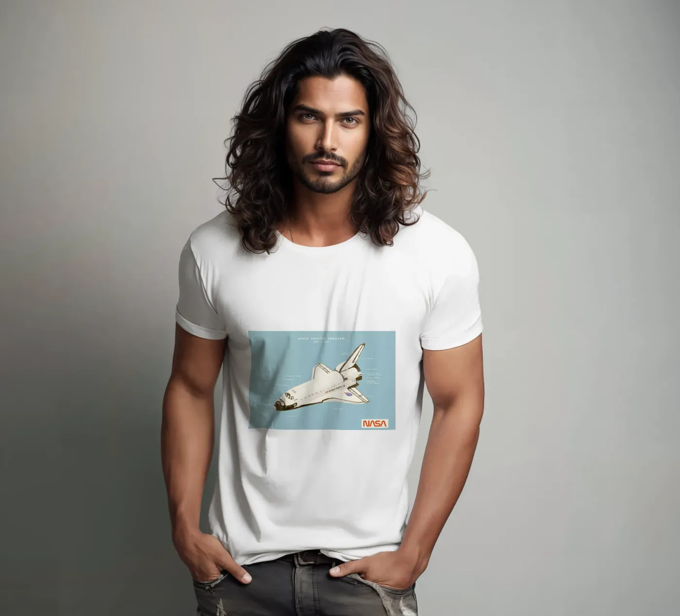 Space Shuttle Program t-shirt van Florent Bodart