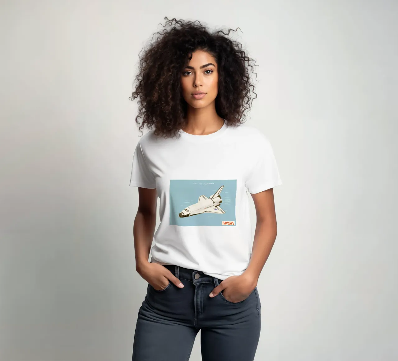 Space Shuttle Program t-shirt by Florent Bodart