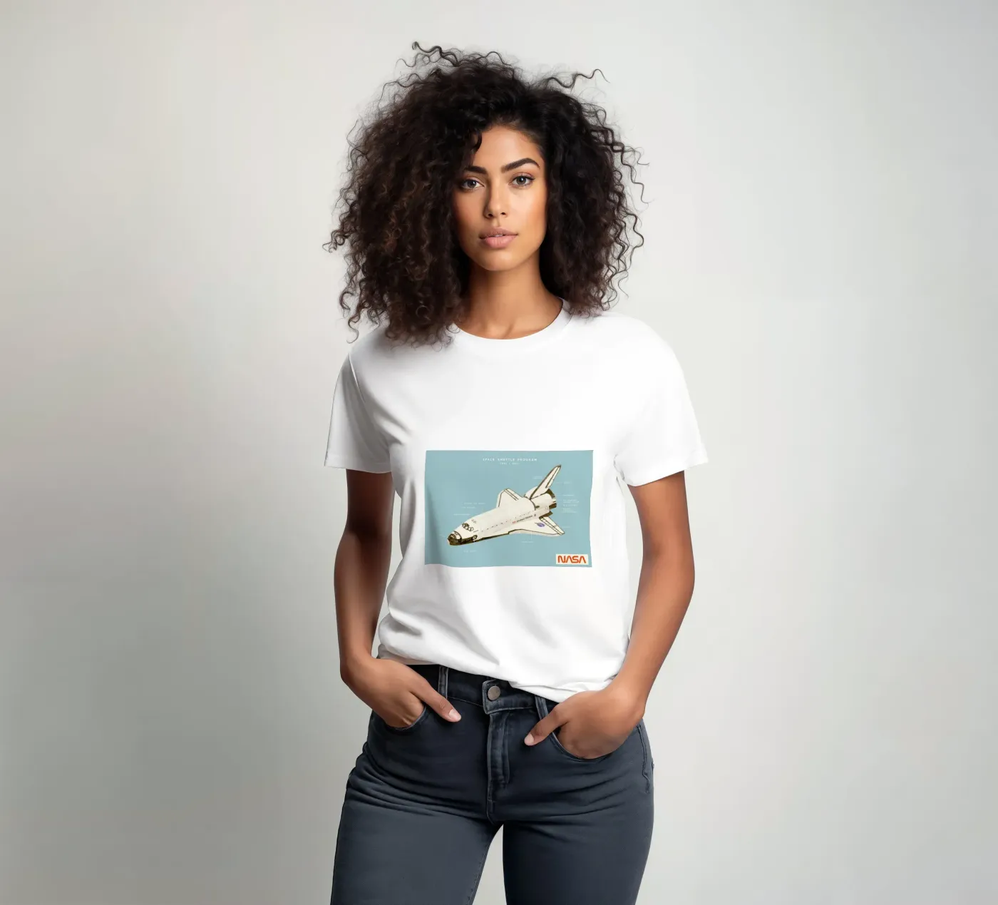 Space Shuttle Program t-shirt by Florent Bodart