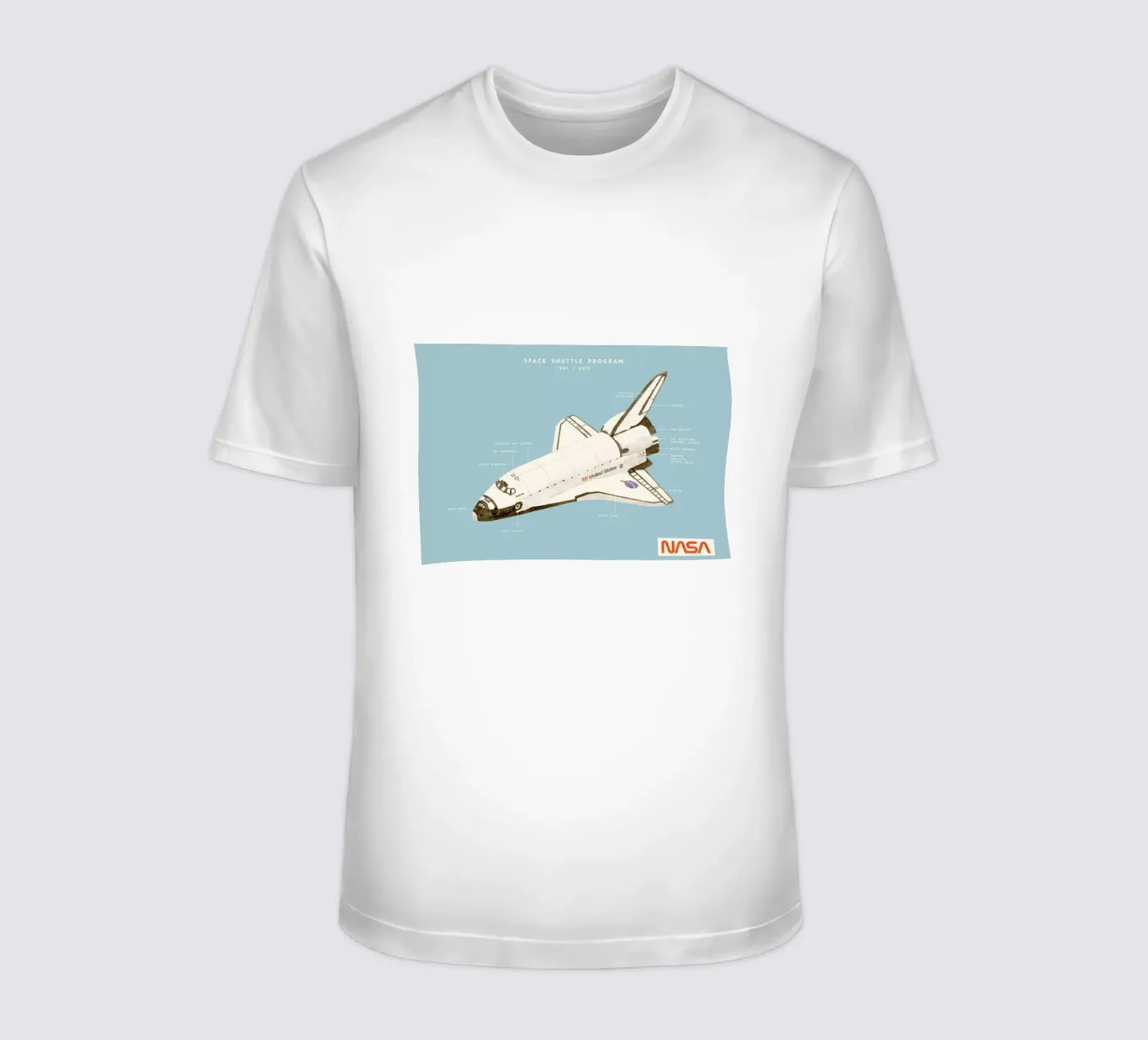 Space Shuttle Program t-shirt van Florent Bodart