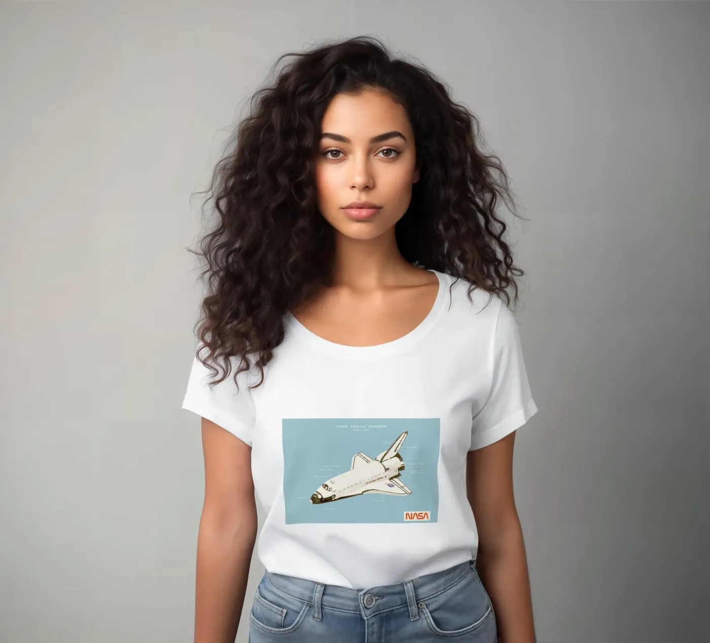 Space Shuttle Program t-shirt da donna da Florent Bodart