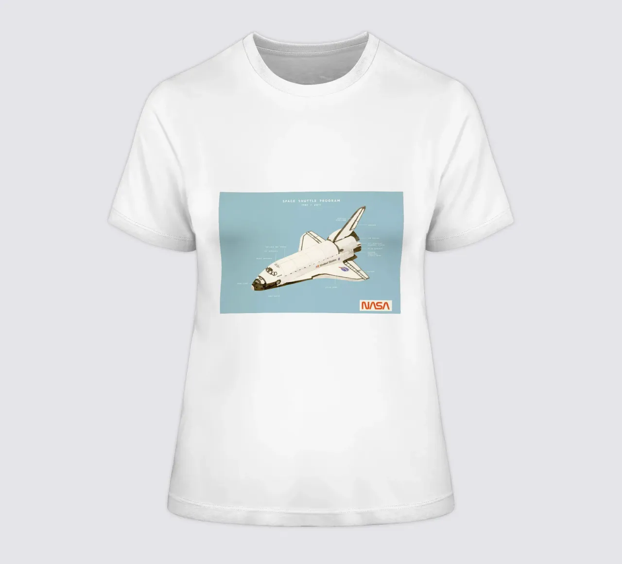 Space Shuttle Program t-shirt da donna da Florent Bodart