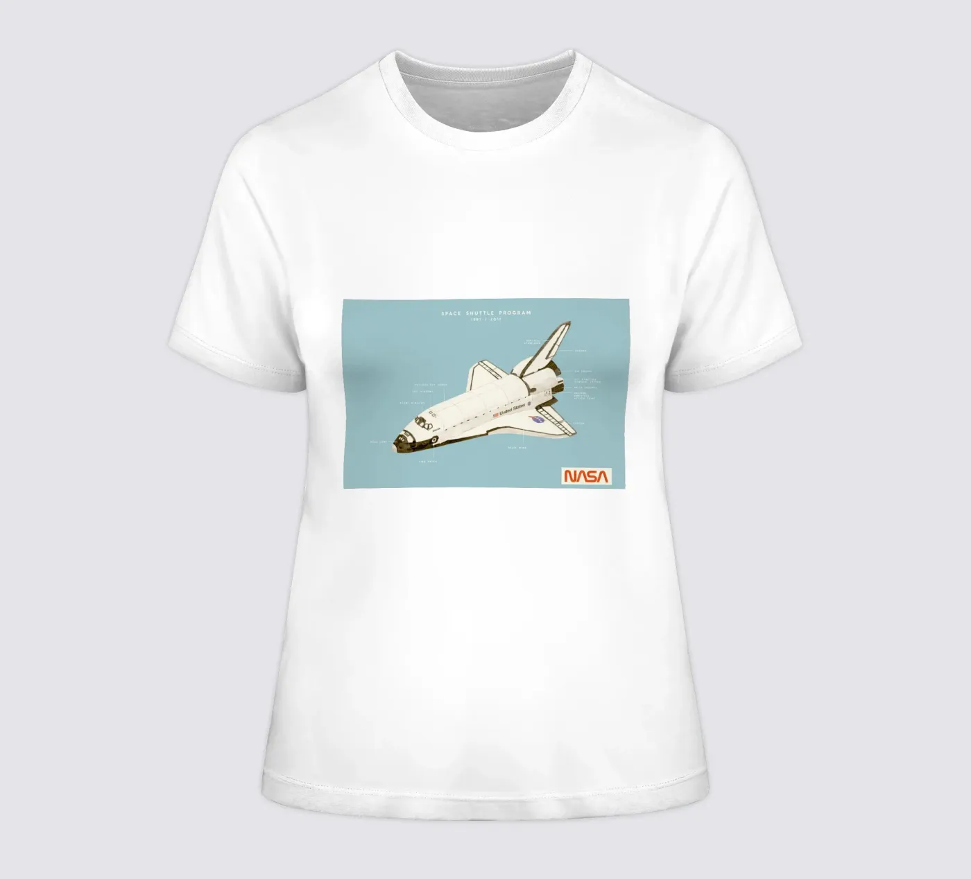 Space Shuttle Program t-shirt da donna da Florent Bodart