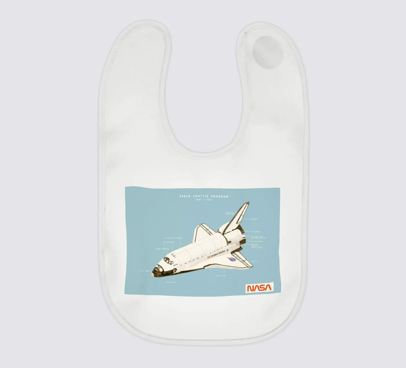 Space Shuttle Program bavoir de Florent Bodart