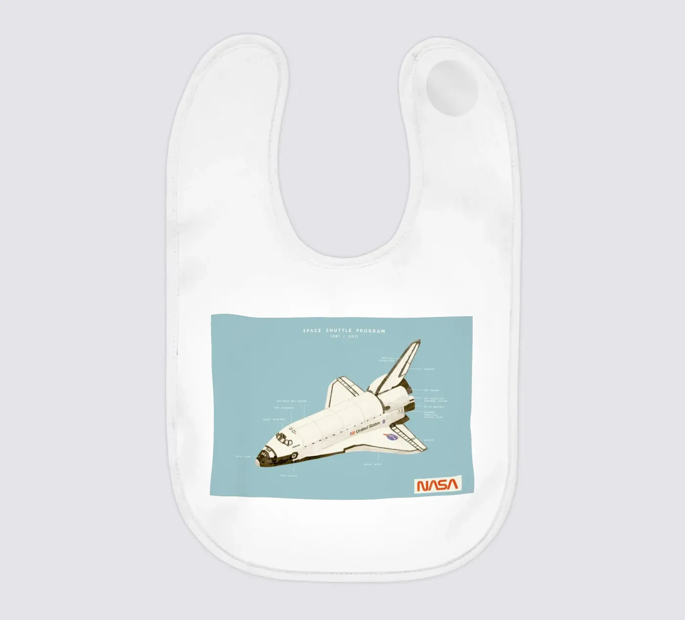 Space Shuttle Program bavoir de Florent Bodart