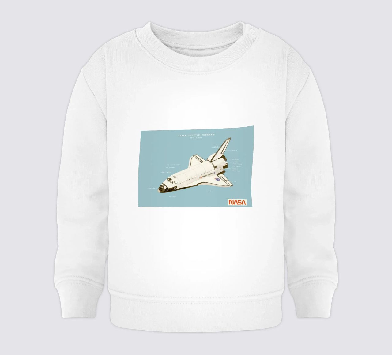 Space Shuttle Program felpa neonato da Florent Bodart