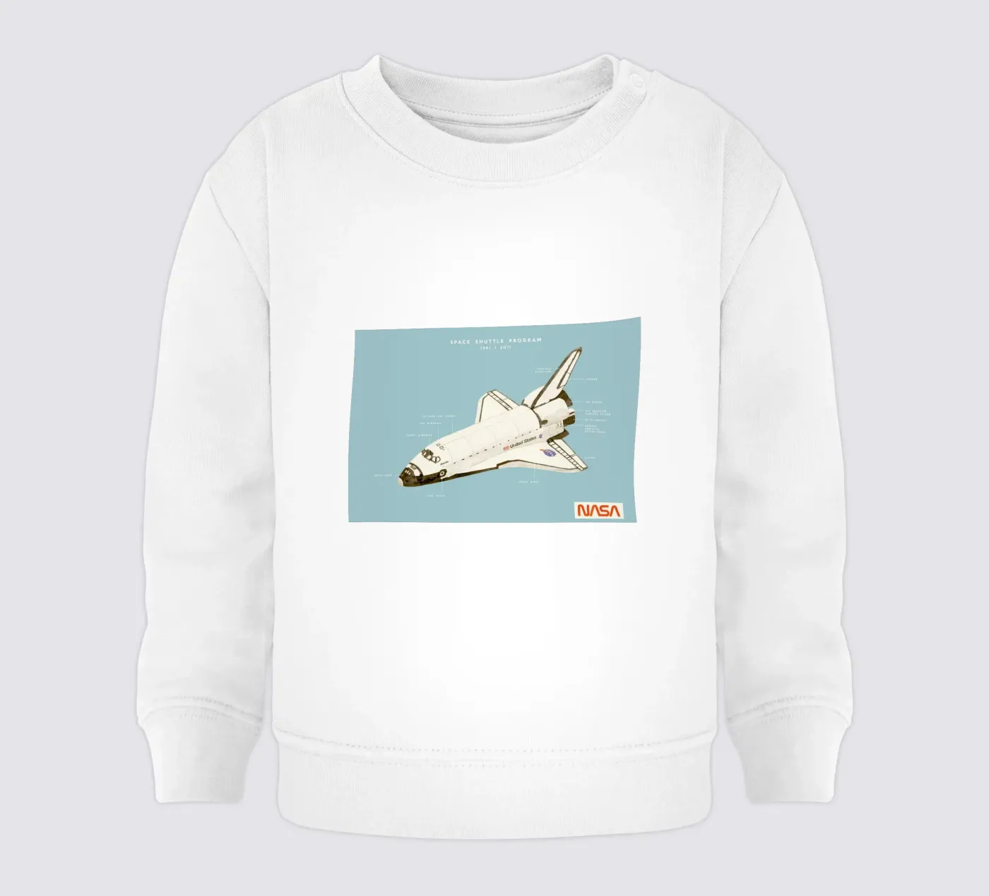 Space Shuttle Program felpa neonato da Florent Bodart